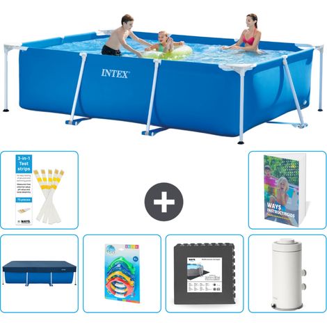 Rechteckiger Frame Pool - 300x200x75 cm - 7-teilig S143