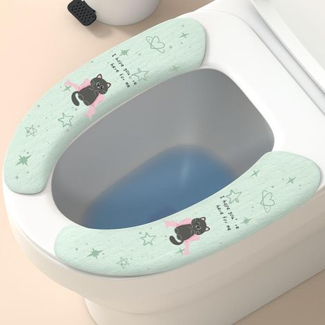 Housse siège WC antidérapant lavable coussin de WC doux (1/5)