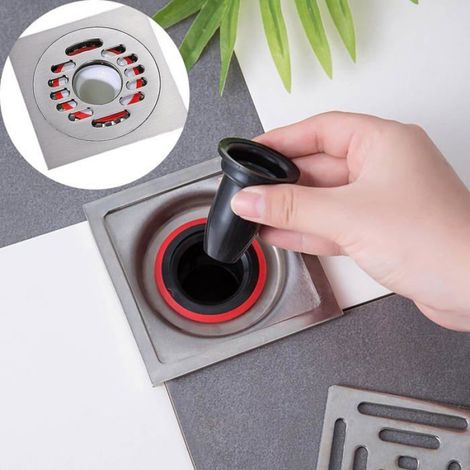 Bouchon anti-odeur pour drain - Lot de 2 pièces - Anti-refoulement - Installation facile - Matériau ABS durable (1/5)