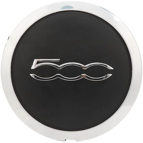 Pair - SJLERST Capuchon de moyeu de roue central avec garniture chromée 68078419AC Capuchon de moyeu de roue résistant à la chaleur pour FIAT 500 (1/5)