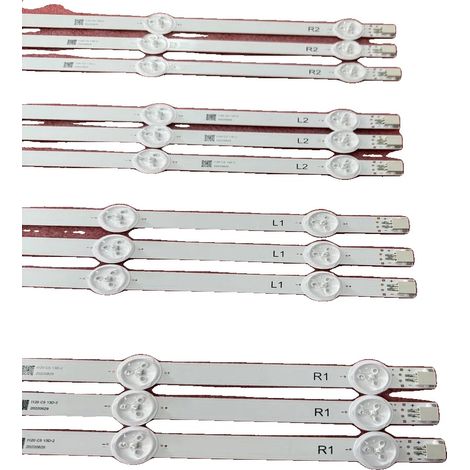LED-Hintergrundbeleuchtungsstreifen, Aluminium-Material, kompatibel mit 50-Zoll-Fernsehern, 12 Stück Set 1 TV (1/5)