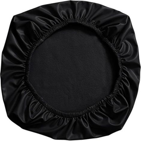 Elastic faux leather seat cover (38-52 cm), for home, office, or hotel chair protection.