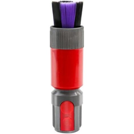 Brosse Anti-rayures, Sans Trace Brosse à Poussière pour Accessoire Dyson, pour Embout Aspirateura Dyson V7/V8/V10/V15, Brosse à Poussière sans Rayures pour Aspirateur Dyson (Rouge) (1/4)