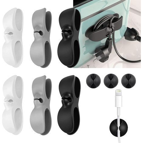 6 Pièces Organisateur de Cable, Organisateur de Fil Electrique, Enrouleur Cable pour Electromenager Cord Organizer Organisateur Cordon pour Petits Appareils Cafetières Friteuses Juicers (1/5)