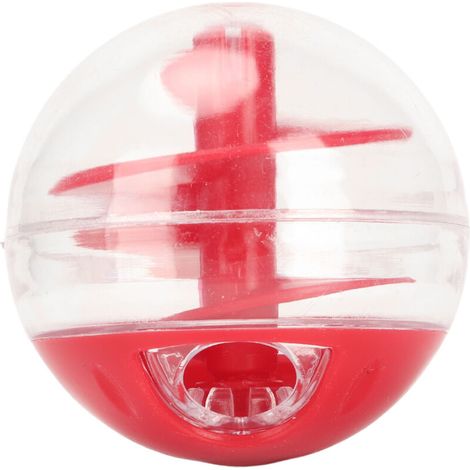 Pelota dispensadora de premios para gatos, rompecabezas interactivo resistente a las mordeduras, comedero de alimentación lenta, para gatitos-Crezuo