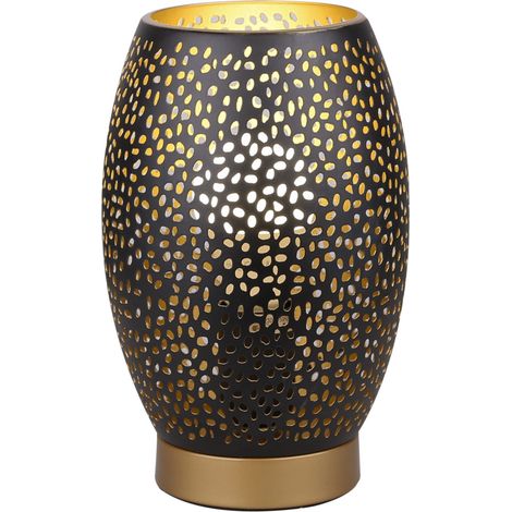 Lampada da tavolo Candellux Venus oro/nero E27 60W 23cm (1/3)