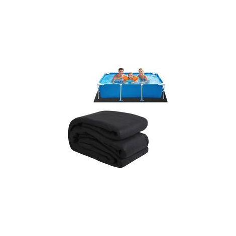 Tapis de piscine hors sol 12x24 pieds – Protection anti-puncture en géotextile 220g – Installation facile – Amortissement confortable – Hydromotrix (1/4)