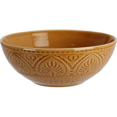 Gelbe Steingutschale 650 ml (1/3)