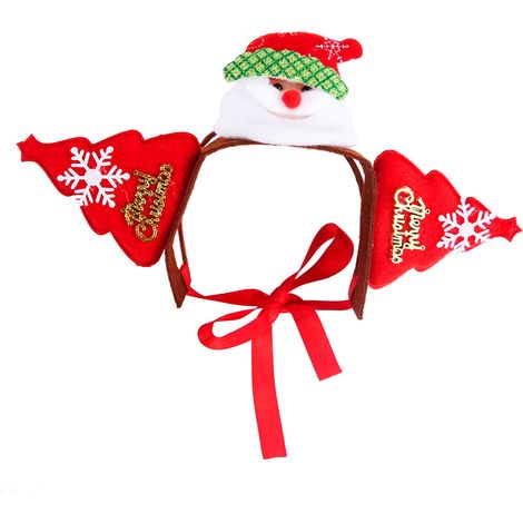 Cinta Para La Cabeza Para Mascotas - Estilo Navidad Halloween Pascua - Ajustable Y Flexible - Para Gatos Y Perros (1/5)