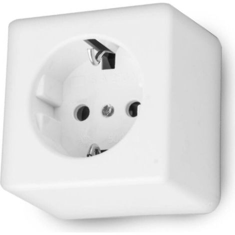 Base de surface carrée blanche t/t 10/16a escamotable onlex