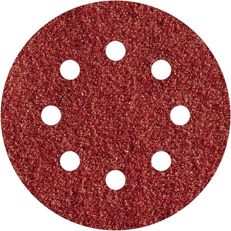 Feuilles Abrasives Adhésives Corindon, Grain 120, ø125mm - Générique (1/3)