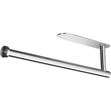 Selbstklebender Küchenrollenhalter ohne Bohren - Wandmontierter Küchenrollenspender für die Küche (silber) (1/5)