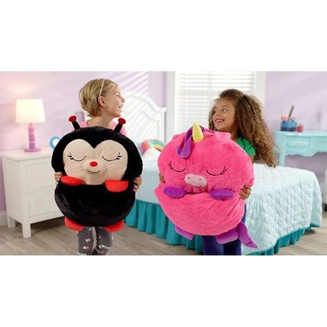 Gemütlicher Kinderschlafsack, kuschelige Einhorn-Pyjamadecke 12643cm (schwarzer Marienkäfer) (1/5)