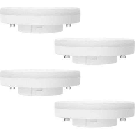 Ampoule GX53 LED 7W, Blanc Chaud 2700K, Non Dimmable, Équivalent à 50W Halogène, Ampoule LED GX53 Spot pour Armoires, Vitrines, 180°, AC 220V, 665LM, Lot de 4 (1/5)