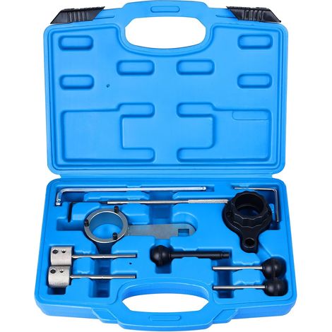 10pcs Kit Calage Distribution Moteur, Outil Calage de Courroie Distribution de Blocage Arbre à Cames et Pompe Haute Pression, Pige Calages pour Audi VW VAG Golf Skoda Seat 1.6 2.0L TDI CR (1/5)