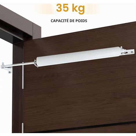 Door Closer, White, Standard Pneumatic Screen and Storm Door Closer (1/2)