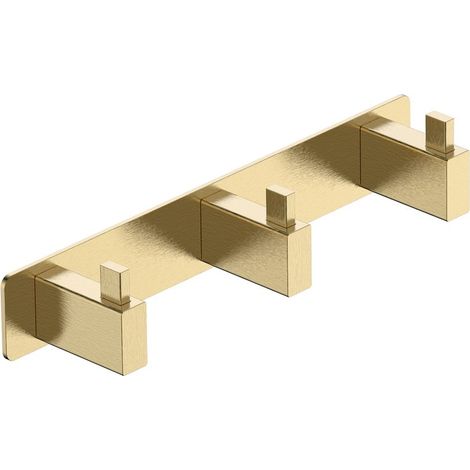MEDIMEX CAT002-02/OC TECHNIC Percha 3X Oro Cepillado - ref: CAT002-02/OC