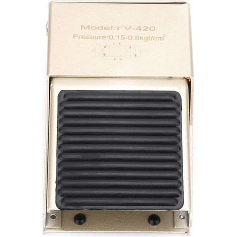 Vanne à pédale pneumatique en alliage d'aluminium, 2 positions, 4 voies, FV420, 0-0,8 MPa, G1/4 po (1/5)