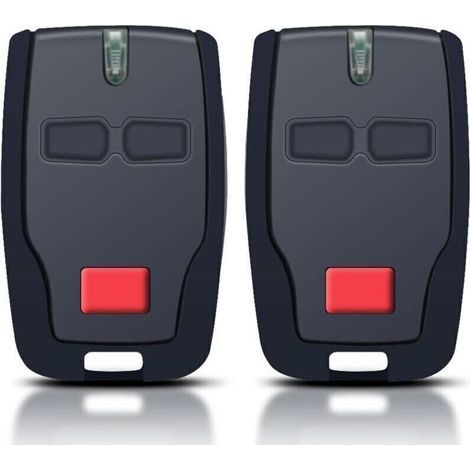 Télécommande 2 canaux 433 MHz pour portail roulant BFT Mitto 2, Kleio, Ghibli et TRC 2 – Compatible avec systèmes Rolling – Lot de 2 (1/5)