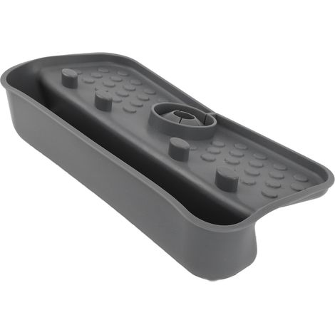 Égoutte-évier en silicone anti-éclaboussures, passoire à légumes et aliments pour la cuisine, la salle de bain et le plan de travail, gris (1/5)