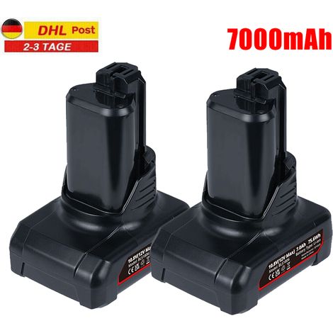 2x Pour Bosch batterie bat411 12V 7.0Ah Li- ion GSR GDR Gwi GSa 10.8v-li Professional BAT411A BAT412A (1/5)