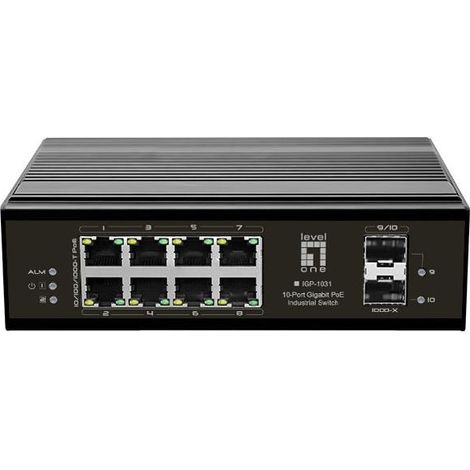 LevelOne IGP-1031 switch di rete Gigabit Ethernet (10/100/1000) Supporto Power over Ethernet (PoE) Nero (1/2)