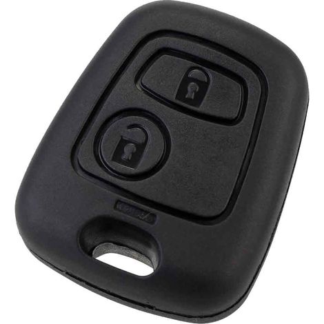 1 Coque de clé 2 boutons pour Peugeot 107,307,Citroën C1,C2,C3,Berlingo,sans lame,électronique,réparation (1/5)