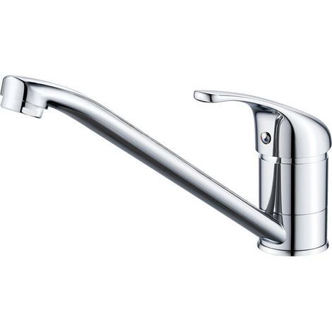 360° swivel kitchen mixer tap, hot and cold control, chrome (1/4)