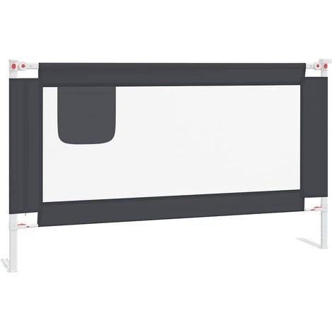 Maison Exclusive - Kleinkind-Bettschutzgitter Dunkelgrau 140x25 c (1/5)