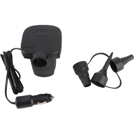 Bomba de aire eléctrica portátil de 12 V para coche, ideal para inflar botes inflables, colchones de aire y boyas (80 W). (1/3)