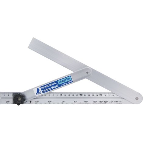 Équerre coulissante 300 mm en acier inoxydable – Précision JIS – Butée métallique robuste – Pour mesures répétables – Famex