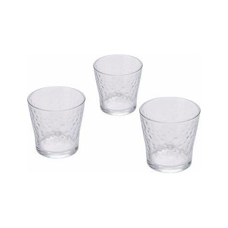 SET 3 BICCHIERI VETRO BUBBLE 290ML