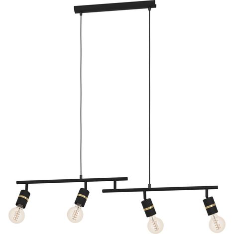 Suspension luminaire Lurone, lustre avec 4 spots orientables (1/5)
