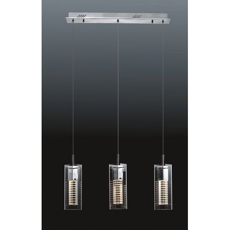 Italux Verizon Moderne 3-Licht-Bar-Pendel-Deckenleuchte, MR11