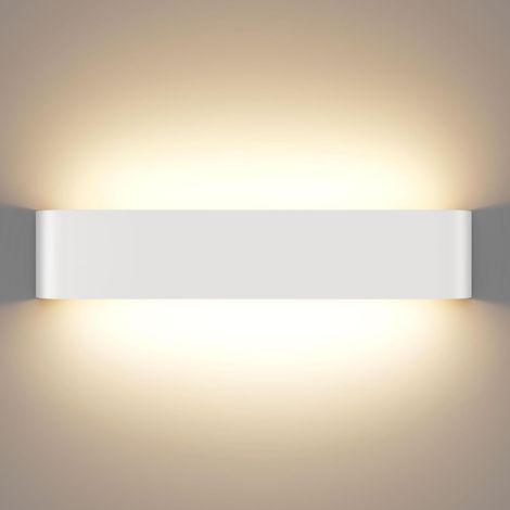 1 Applique murale, Aluminium, 3 températures couleur, LED 16W, Intérieur Salon Chambre