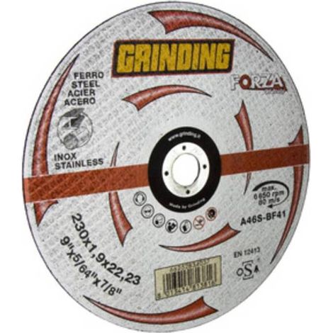 25 x GRINDING FORZA DISCO FERRO PIANO 230X1,9