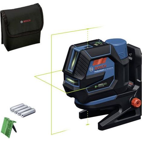 Bosch Professional – Niveau laser de ligne transversale vert – Portée jusqu'à 50 m – Classe de laser 2 – Protection IP65 – Autonomie jusqu'à 8 h - 12V-50-22 (1/10)