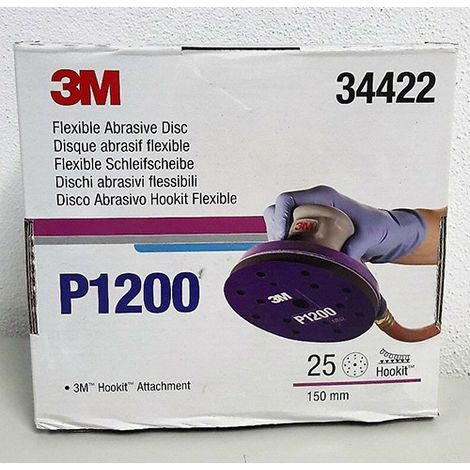 3M 34422 FLEXIBLE ABRASIF P1200 25 PIECES DISCS
