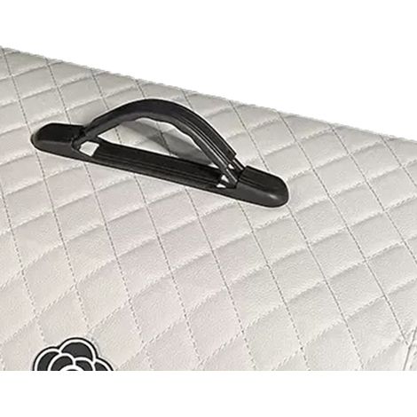 Organisateur de coffre de voiture, grande capacité, multifonctionnel, en cuir PU, portable, avec couvercle, blanc - Grand (1/5)