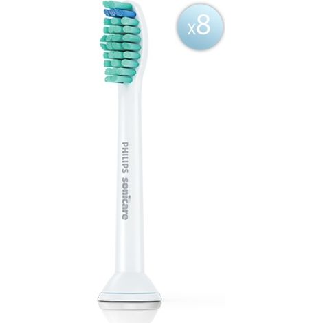 Philips Sonicare C1 ProResults, cabezales de cepillo dental de repuesto originales, blanco, paquete de 8 (1/3)