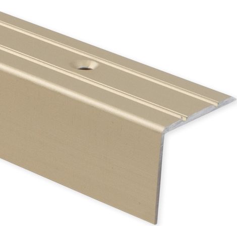 Winkelprofil Treppenkantenprofil Aluminium Vorgebohrt Sahara 24,5 x 20 mm