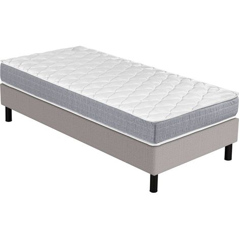 Matelas Ryad + sommier Newkit - 90x190 - Ressorts - Hauteur 21 cm - Très ferme (1/5)