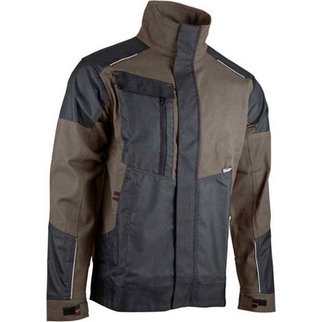 Veste de travail bicolore multipoches beige/noir PARSEC - LMA - Couleur Noir/Marron - Taille Vêtement M