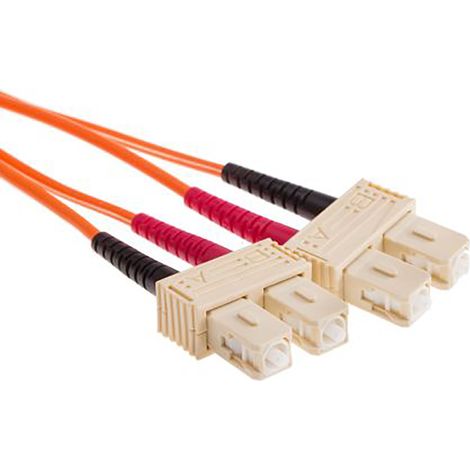 Câble fibre optique RS PRO 50m Avec connecteur / SC, OM1 Multi-mode ( Prix pour 1 ) (1/2)