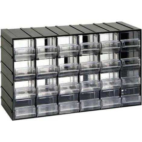 Étagère avec 24 tiroirs, fabriquée en matériau résistant, idéale pour l'organisation et le rangement dans les ateliers ou les espaces de travail