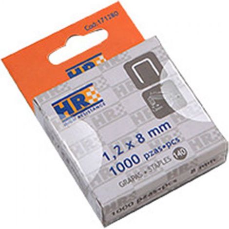 Boîte 1000 Agrafes Type U 0,7x11x3x8mm ALYCO ORANGE