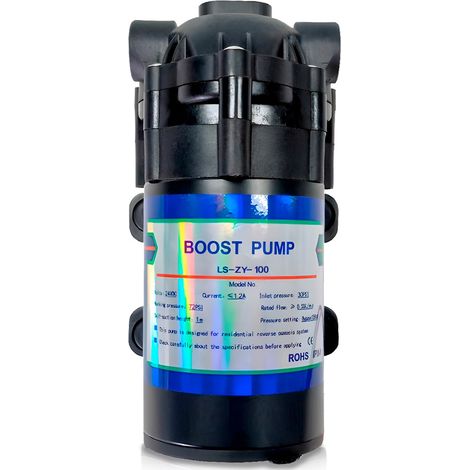 Bomba Booster Universal para Ósmosis Inversa 100 GPD – 24V (1/5)