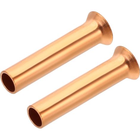 1/4 Inch Tube OD Compression Insert, 2 Pieces Copper Insert for Compression Tube Holder Assortment for Air Water Hose (1/5)