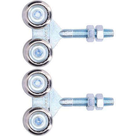 2 Poulies Roulettes Suspendues pour Porte Coulissante, Accessoire Verre, Diamètre 35mm, Lot de 2 (1/5)