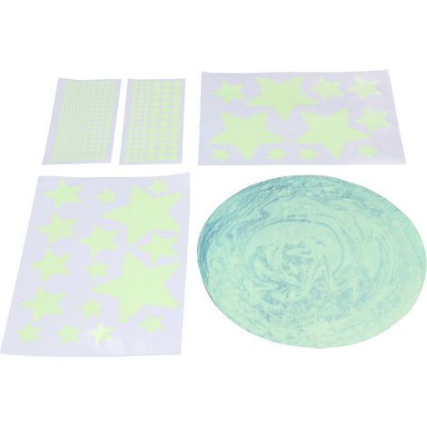 Sticker mural à faire soi-même, étoile lumineuse, sticker mural lumineux en papier peint PVC pour la décoration de la chambre d'enfant (1/5)